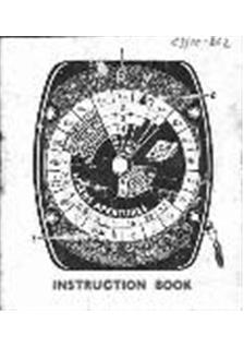 Neville Brown Visual Exposure Meter manual. Camera Instructions.